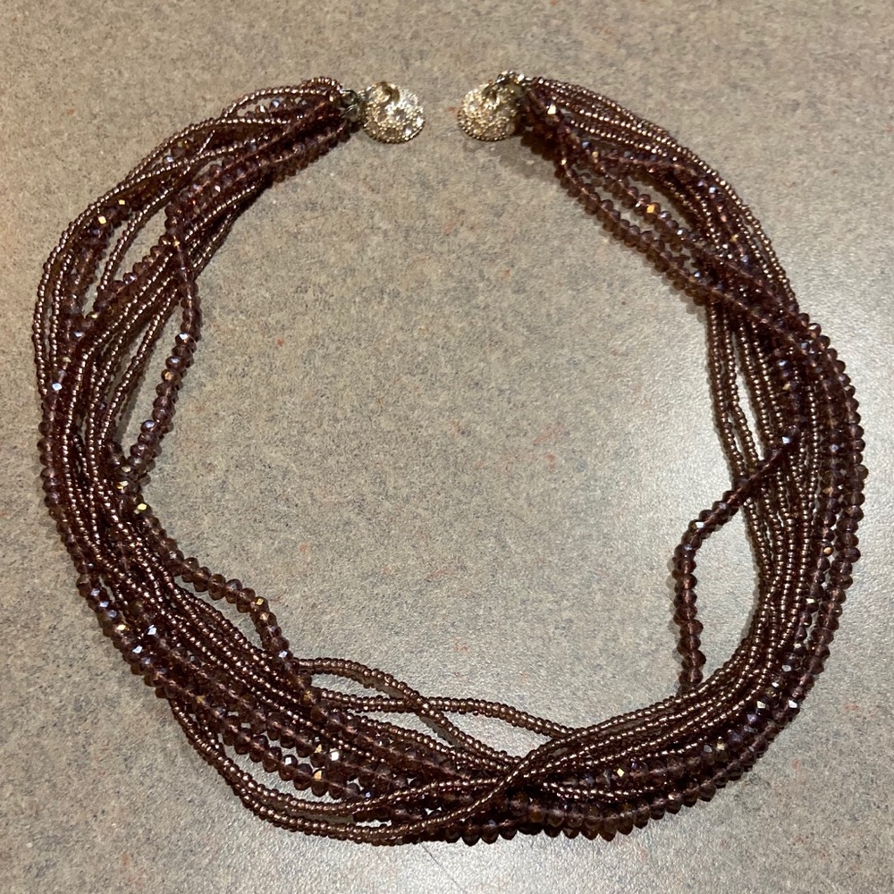 Multi-String Lavender Necklace - image 3